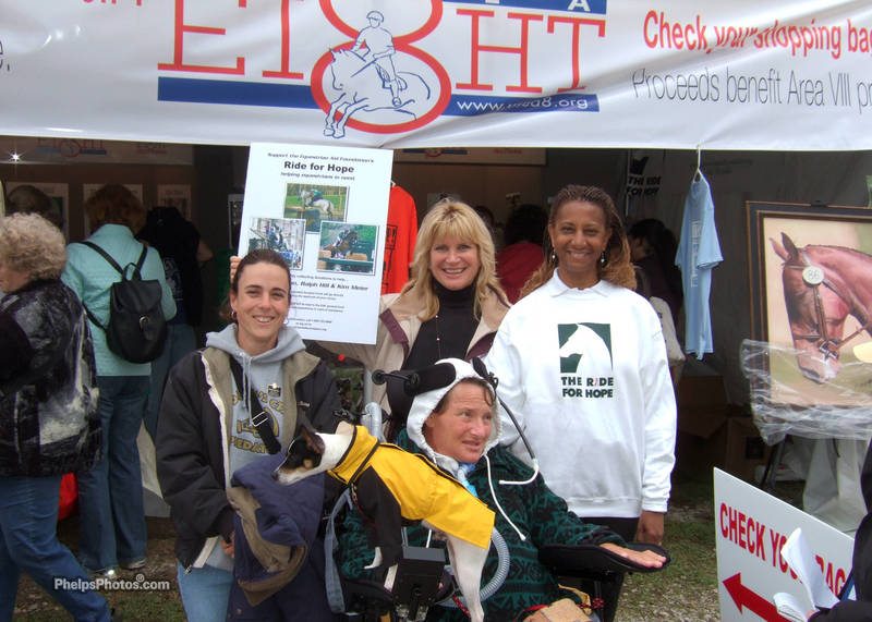 Ride for Hope supporters at an Equestrian Aid Foundation event